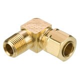 Tube to Pipe - 90 Elbow - Brass Compression Fittings, High Pressure